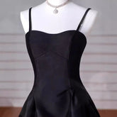 BXOXO New And Simple Evening Dress For Women Stain Spaghetti Strap V-neck Elegant Sexy Prom Dress For Banquet Vestidos